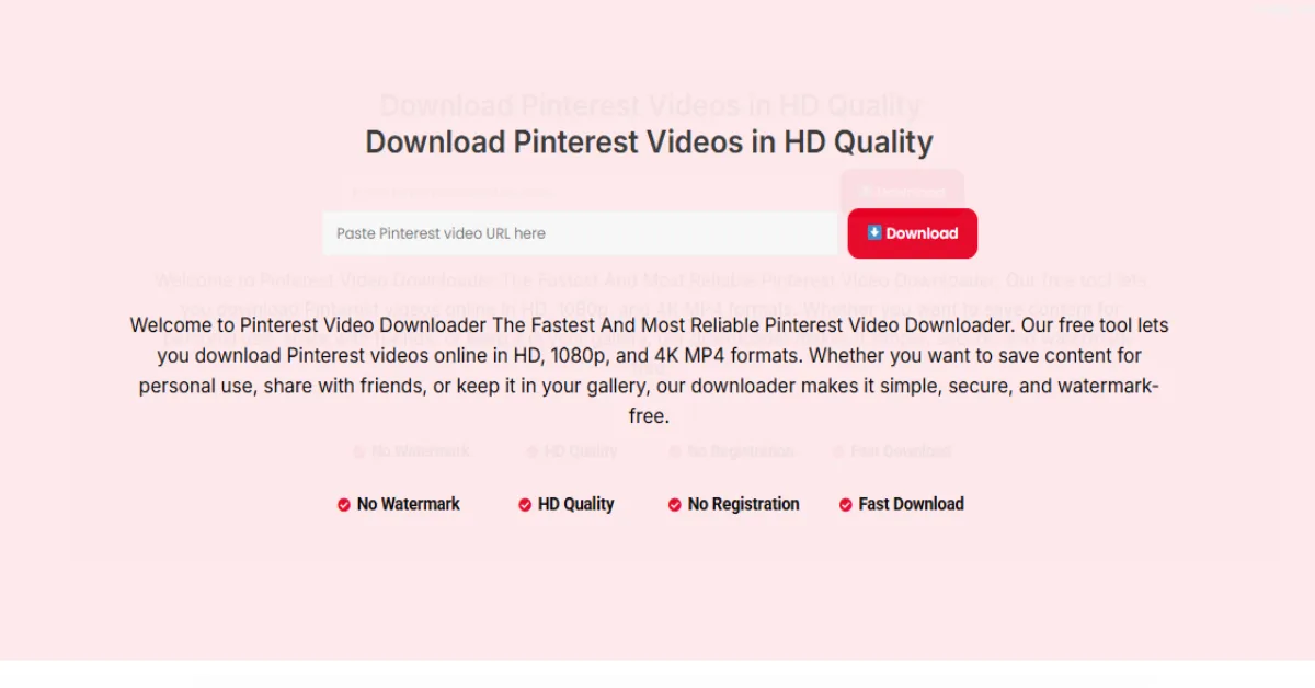 Pinterest Video Downloader